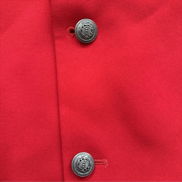 Bolzano Uomo Charles Red Blazer Jacket 44R Superior Polyester Sport Coat Xmas - Picture 5 of 12